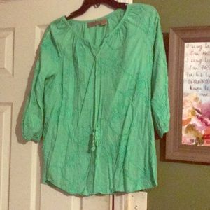 Lime green blouse size medium